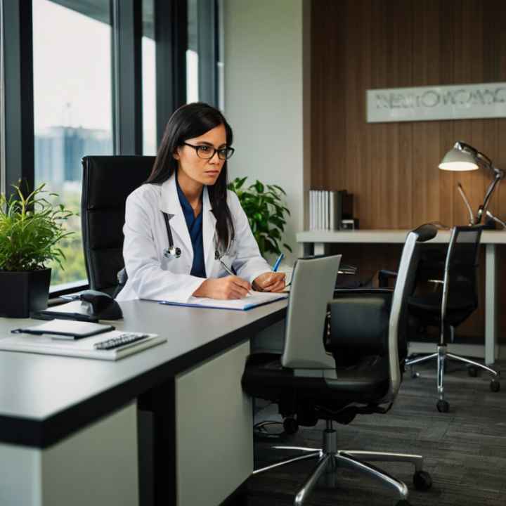 Medical office reception area